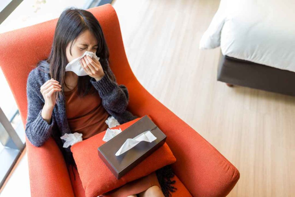 Alergias en interiores en mujeres